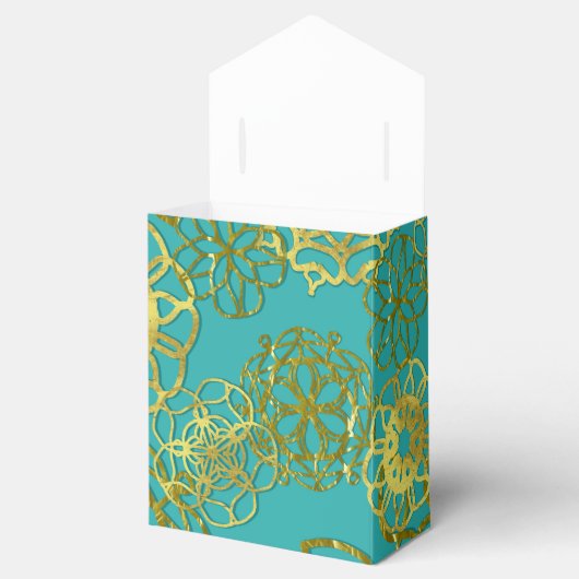 Goud Bloemen Mandalas Bruiloft Vrijgezellenfeest P Bedankdoosjes (Geopend)