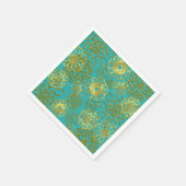 Goud Bloemen Mandalas Bruiloft Vrijgezellenfeest P Servet (Hoek)