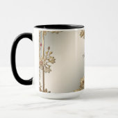 Goud  Bloemen Mok (Links)