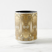 Goud  Bloemen Mok (Midden)