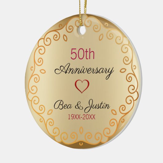 Goud Bloemen Ornament (Links)