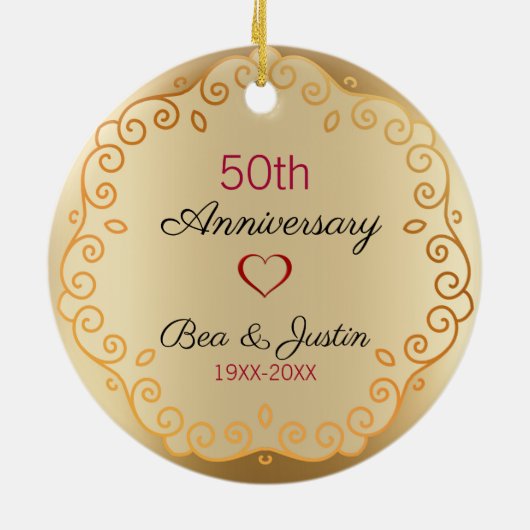 Goud Bloemen Ornament (Achterkant)