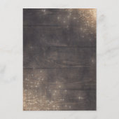 Goud Bloemen Rustieke Bruiloft Informatie Gast Informatiekaartje (Achterkant)