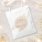Goud Bloemen Zoet Dank u Bruiloft Favor Bag Bedankzakje (Geknipt)
