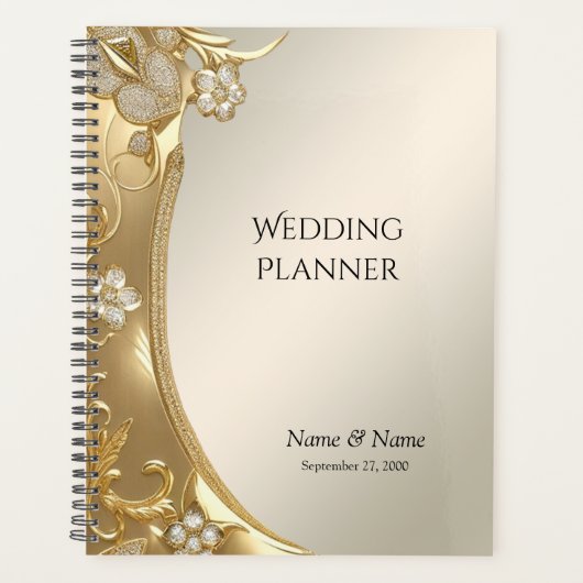Goud  Bloemenplanner Planner (Voorkant)
