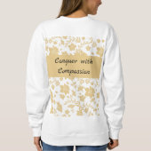 Goud bloemig Elegant Inspirerend Trui (Achterkant)