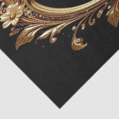 Goud Bloemig Sierlijst Tissuepapier (Detail)