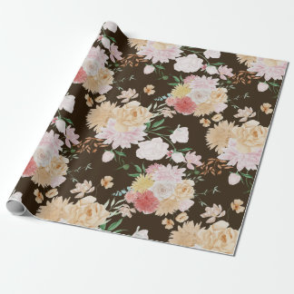 Goud bloemverpakkings papier