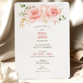 Goud & Blush Bruiloft Uitnodigingen Zomer