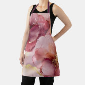 Goud Blush Roze Bourgondië Bloem Schort (Insitu)