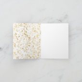 Goud Blush Roze Confetti Dank je bruidsmeisje Bedankkaart (Binnen)