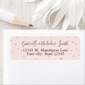 Goud Blush Roze Kleine Harten Etiket (Insitu)
