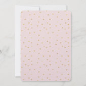 Goud Blush Roze Kleine Harten Verjaardag Kaart (Achterkant)