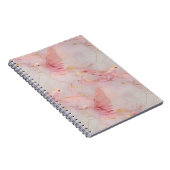 Goud Blush Roze Vogels Notitieboek (Rechterzijde)