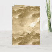 Goud Blush Roze Voor eeuwig Bruiloft Kaart (Achterkant)