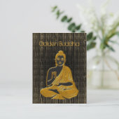 goud Boeddha Briefkaart (Staand voorkant)