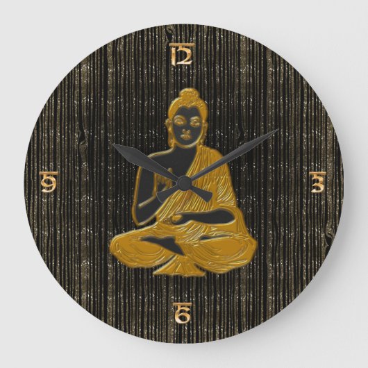 goud Boeddha Grote Klok (Voorkant)