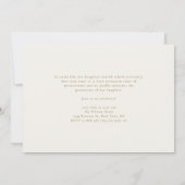 Goud Boho Minimalistische Boog Foto Afstuderen Kaart (Achterkant)