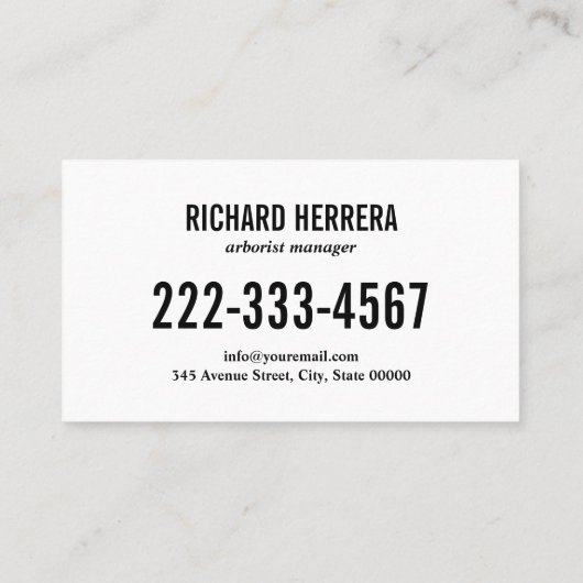 Goud Bonsai Lawn Care Tuinieren Landschapsarchitec Visitekaartje (Achterkant)