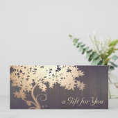 Goud Boom Massage Therapist Cadeaubon (Staand voorkant)