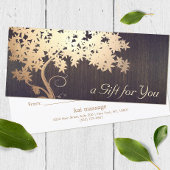 Goud Boom Massage Therapist Cadeaubon