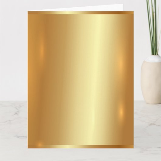 Goud bord, gouden, glanzend, elegant, chic, elegan kaart (Voorkant)