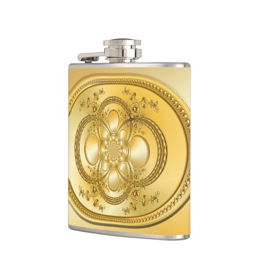 Goud Bord Heupfles (Links)