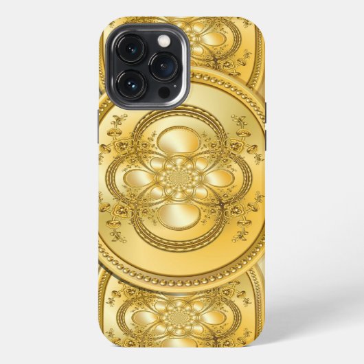 Goud Bord iPhone Hoesje (Achterkant)