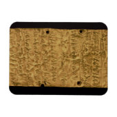 Goud bord met inscriptie van de Fenicus, van Santa Magneet (Horizontaal)