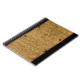 Goud bord met inscriptie van de Fenicus, van Santa Notitieboek (Linkerzijde)