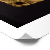 Goud bord met inscriptie van de Fenicus, van Santa Poster (Hoek)