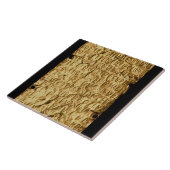 Goud bord met "langdurig" Etruscan-opschrift voor Tegeltje (Zijkant)