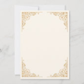 Goud Border Cream Sweet Sixteen 16 Verjaardag Kaart (Achterkant)