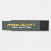 Goud & Bos Groen Medewerker Kantoor Deurteken Deurbordje (Voorkant)