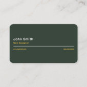 Goud & Bos Groen Stijlvol Visitekaartje (Voorkant)