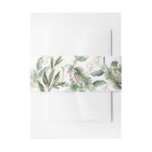 Goud botanisch Eucalyptus Elegant Greenery Sage Uitnodigingen Wikkel (Voorkant Voorbeeld)