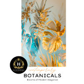 Goud Botanisch Glam Weefsel Papier