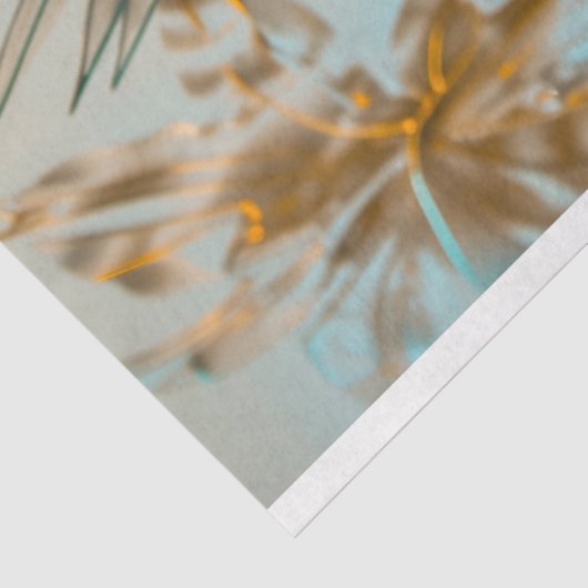 Goud Botanisch Glam Weefsel Papier (Detail)