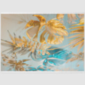 Goud Botanisch Glam Weefsel Papier (Voorkant)