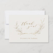 Goud, botanische bruiloft bedankt voor je auto (Voorkant)