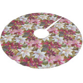 Goud Bourgogne Brons Roze Rood Wit Poinsettia Kerstboom Rok (Gekanteld)