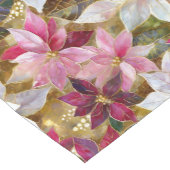 Goud Bourgogne Brons Roze Rood Wit Poinsettia Korte Tafelloper (Hoek)