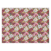 Goud Bourgogne Brons Roze Rood Wit Poinsettia Tafelkleed (Voorkant (Horizontaal))