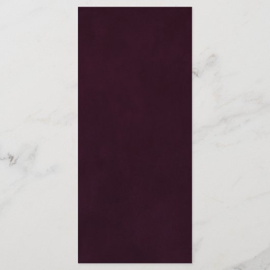 Goud Bourgogne Minimalistische kalligrafie Diner M Menu (Achterkant)