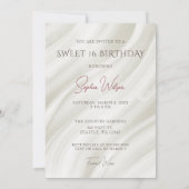 Goud Bourgogne Rood Sparkle Jurk Zoet 16 Kaart (Achterkant)