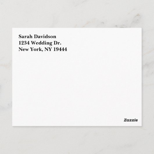 Goud Bourgogne Wijn Navy Blauw Save the Date Briefkaart (Achterkant)