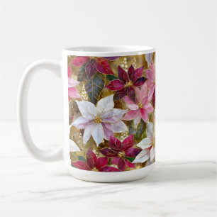 Goud Bourgondië Brons Roze Rood Wit Poinsettia Koffiemok