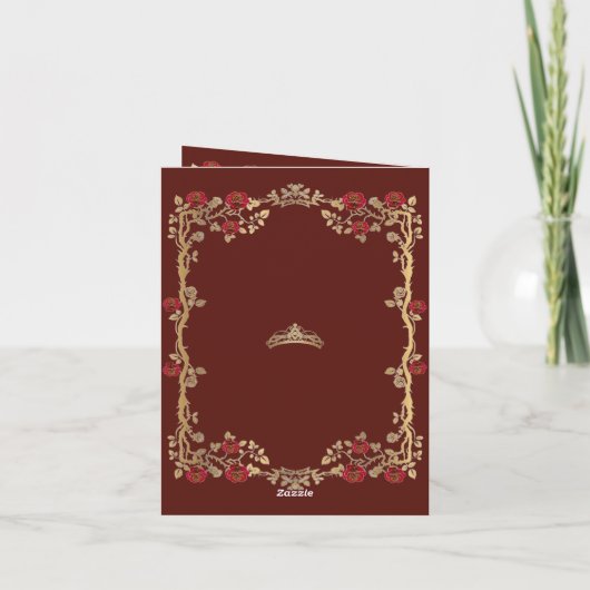 Goud Bourgondië en Goud Quinceañera (Achterkant)