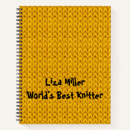 Goud breiwerk voor spiraallaptop notitieboek