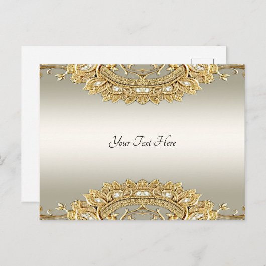 Goud  Briefkaart (Voorkant / Achterkant)